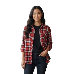 Levi's Red Plaid Button Down